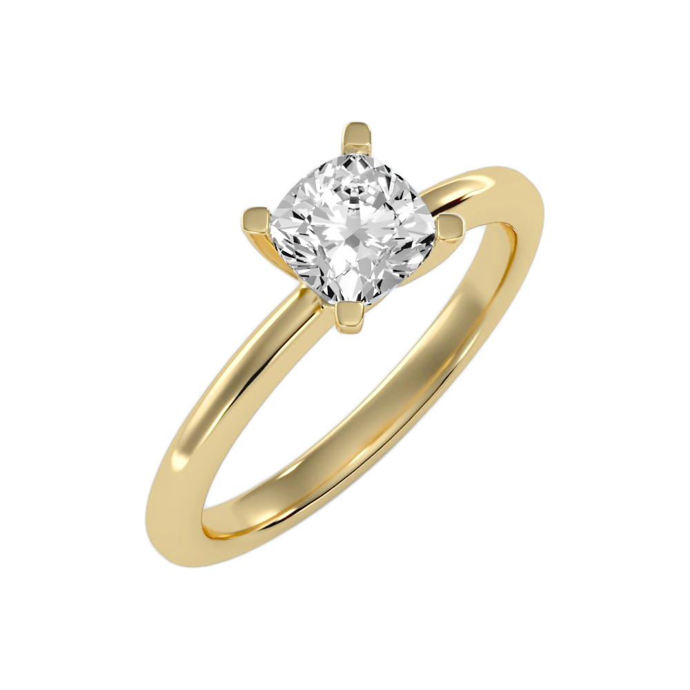 Foxy Solitaire Ring In 925 Sterling Silver - Six