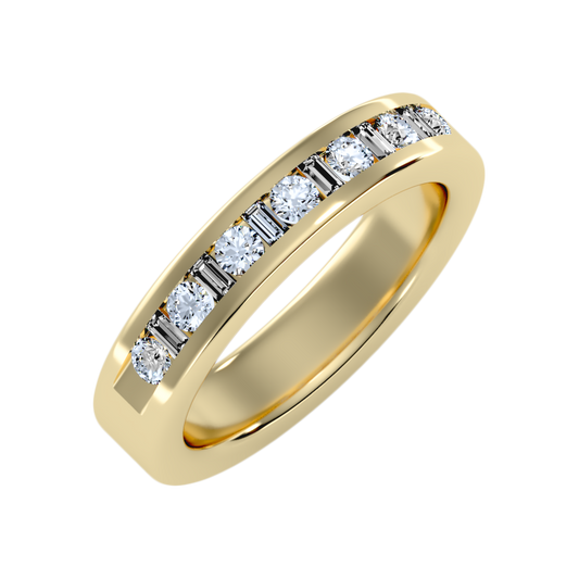 Frangtic Half Eternity Band In 925 Sterling Silver - One