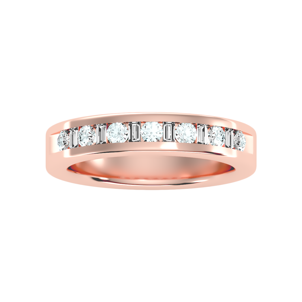 Frangtic Half Eternity Band In 925 Sterling Silver - Ten
