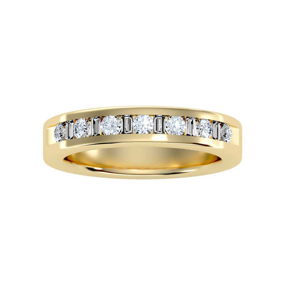 Frangtic Half Eternity Band In 925 Sterling Silver - Two