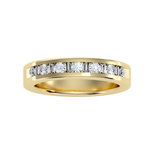 Frangtic Half Eternity Band In 925 Sterling Silver - Two