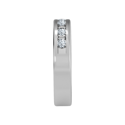 Frangtic Half Eternity Band In 925 Sterling Silver - Seven
