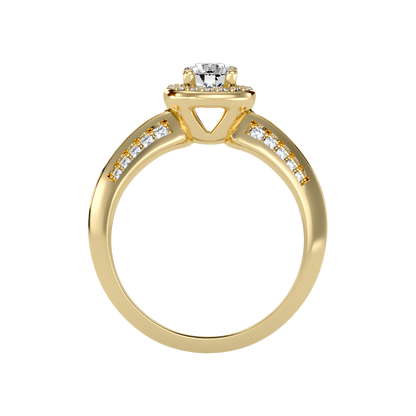 Frenesi Halo Ring In 925 Sterling Silver - Twelve