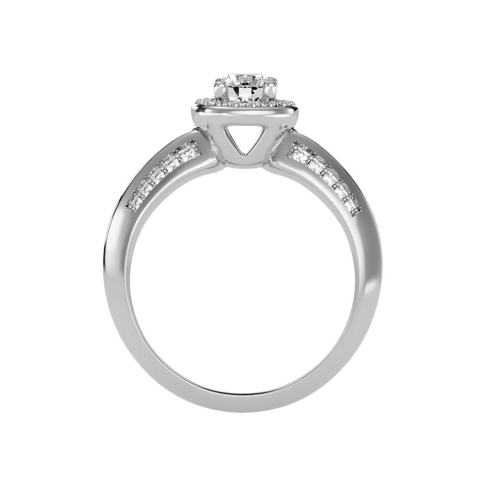 Frenesi Halo Ring In 925 Sterling Silver - Two