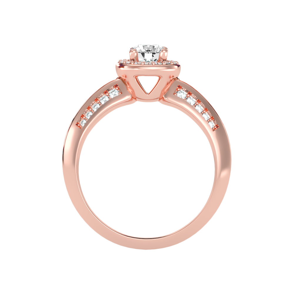 Frenesi Halo Ring In 925 Sterling Silver - Eight