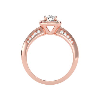 Frenesi Halo Ring In 925 Sterling Silver - Eight