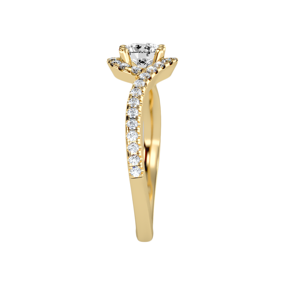 Frisky Diamond Ring In 925 Sterling Silver - Eleven