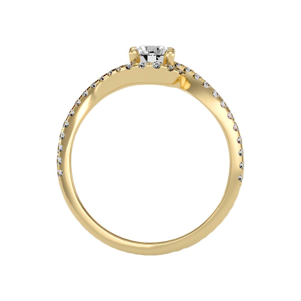 Frisky Diamond Ring In 925 Sterling Silver - Twelve