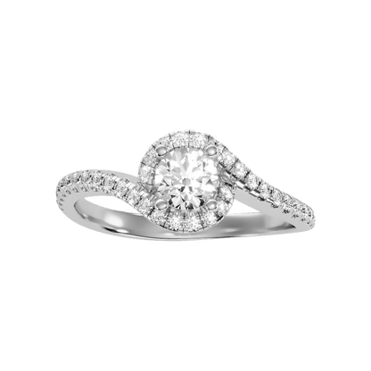 Frisky Diamond Ring In 925 Sterling Silver - Three