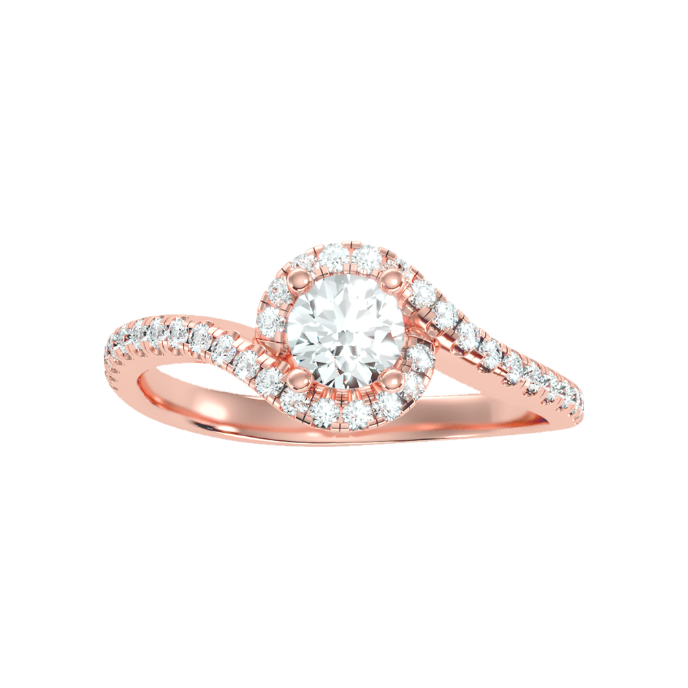 Frisky Diamond Ring In 925 Sterling Silver - Six