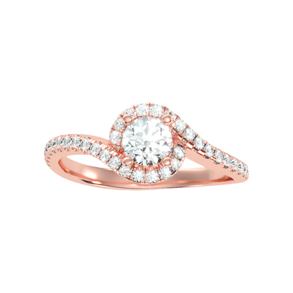 Frisky Diamond Ring In 925 Sterling Silver - Six