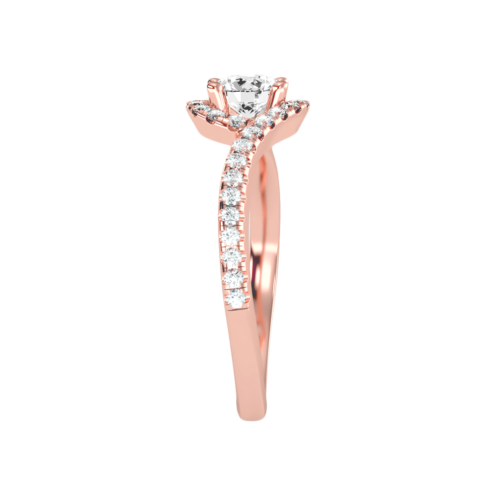 Frisky Diamond Ring In 925 Sterling Silver - Seven