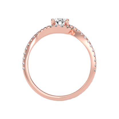 Frisky Diamond Ring In 925 Sterling Silver - Eight