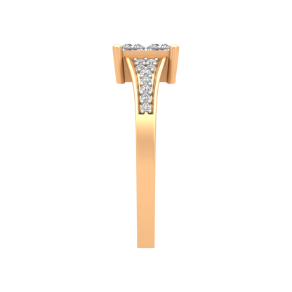 Fue Princess Solitaire Ring - Eleven
