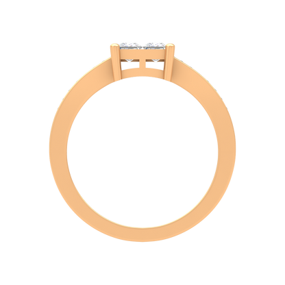 Fue Princess Solitaire Ring - Twelve