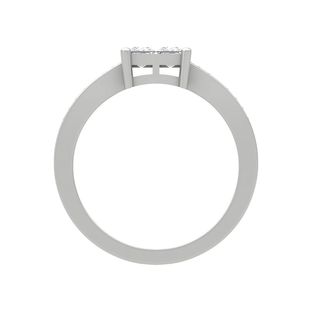 Fue Princess Solitaire Ring - Eight