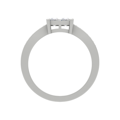 Fue Princess Solitaire Ring - Eight