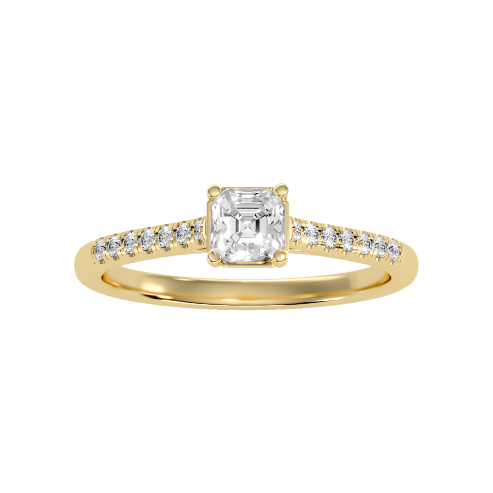Garish Solitaire Ring In 925 Sterling Silver - Two