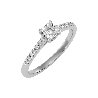 Garish Solitaire Ring In 925 Sterling Silver - Five