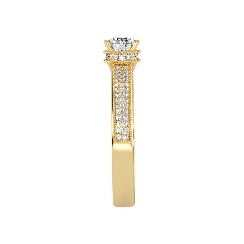 Gaz Solitaire Ring In 925 Sterling Silver - Eleven