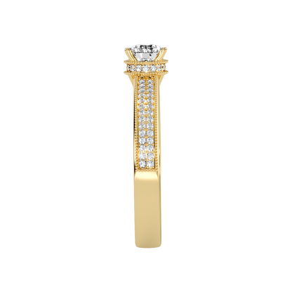 Gaz Solitaire Ring In 925 Sterling Silver - Eleven