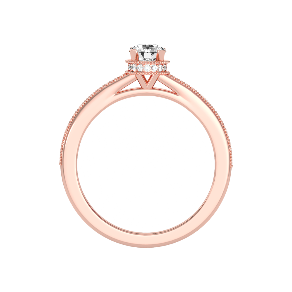 Gaz Solitaire Ring In 925 Sterling Silver - Two