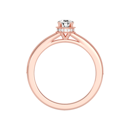 Gaz Solitaire Ring In 925 Sterling Silver - Two
