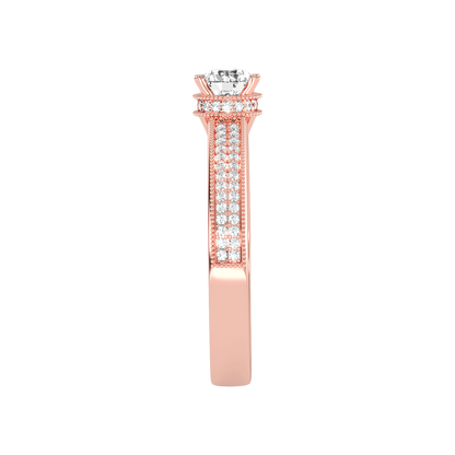 Gaz Solitaire Ring In 925 Sterling Silver - Four