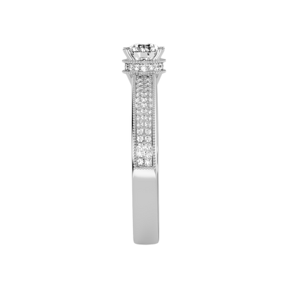 Gaz Solitaire Ring In 925 Sterling Silver - Seven