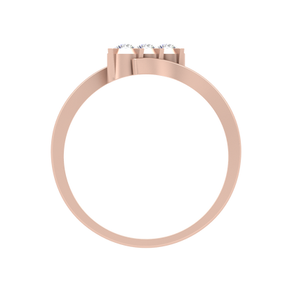 Gems Galore Tri Stone Ring - Four