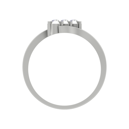 Gems Galore Tri Stone Ring In 925 Sterling Silver - Eight