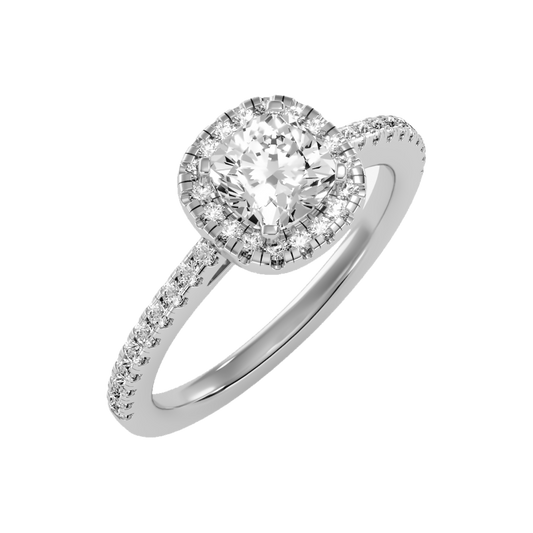 Genteel Solitaire Ring In 925 Sterling Silver - One