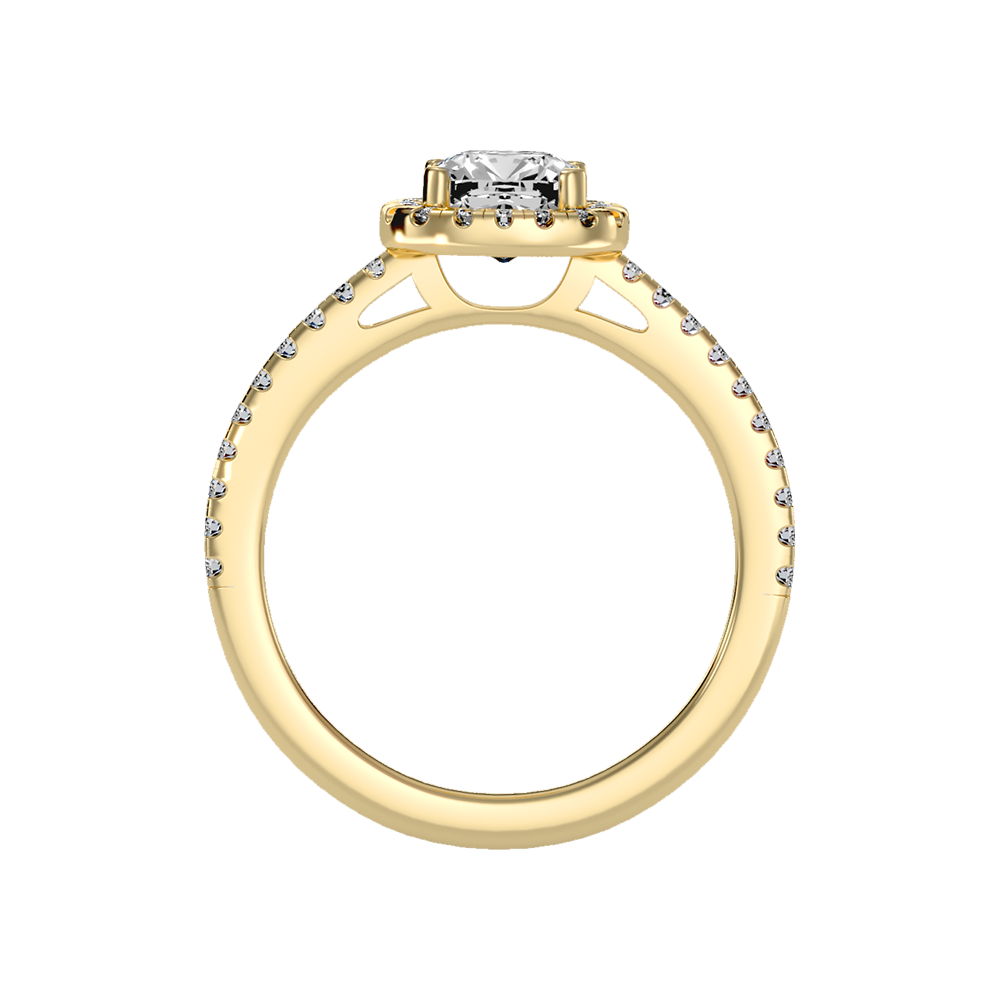 Genteel Solitaire Ring In 925 Sterling Silver - Twelve