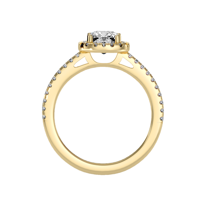 Genteel Solitaire Ring In 925 Sterling Silver - Twelve