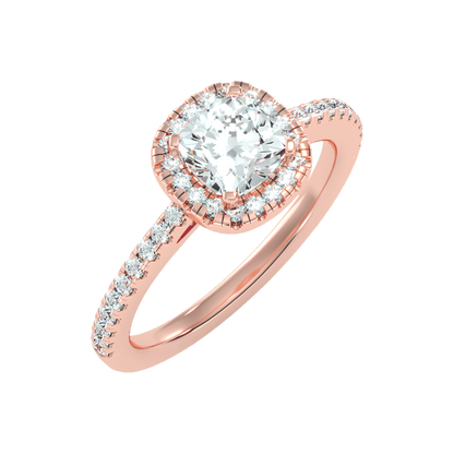 Genteel Solitaire Ring In 925 Sterling Silver - Five