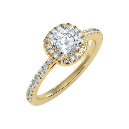 Genteel Solitaire Ring In 925 Sterling Silver - Nine