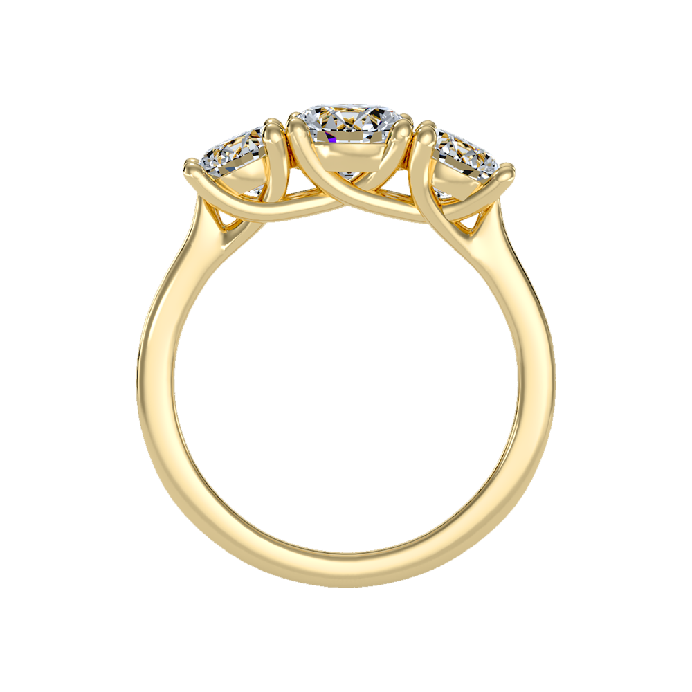 Gentle Three Stone Ring - Twelve