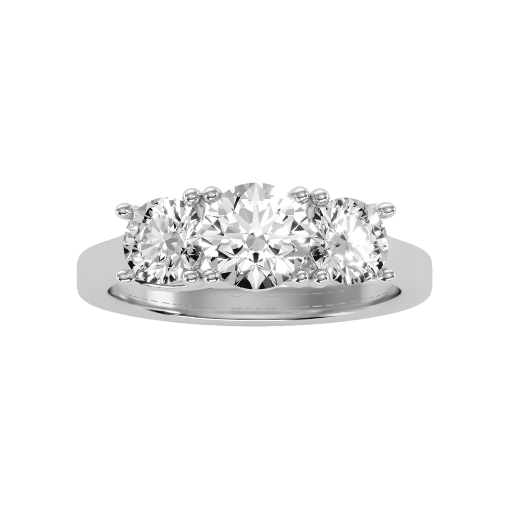 Gentle Three Stone Ring - Six