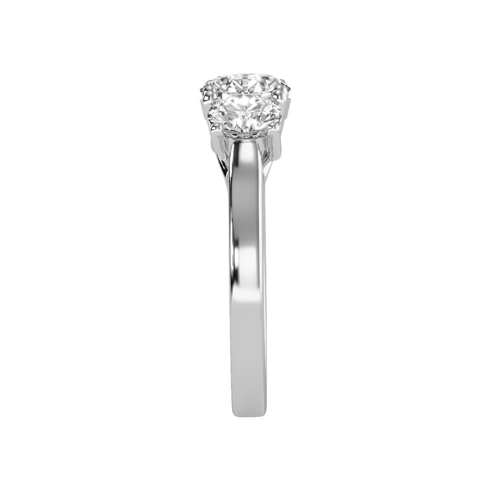 Gentle Three Stone Ring - Seven