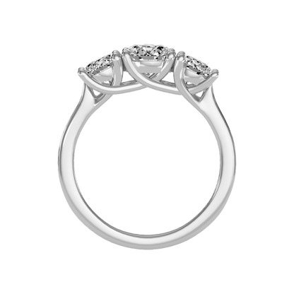 Gentle Three Stone Ring - Eight