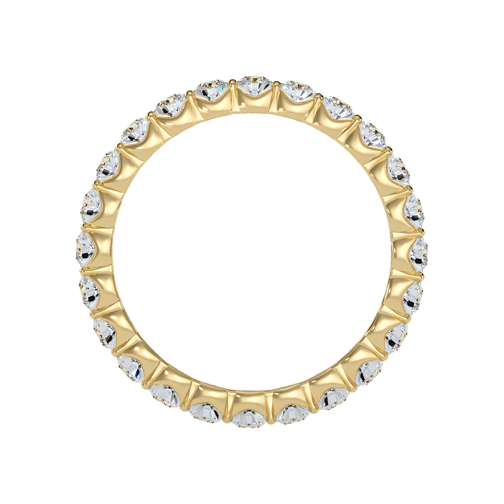 Genuine Spark Eternity Band In 925 Sterling Silver - Twelve