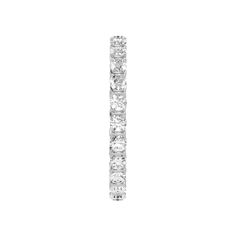 Genuine Spark Eternity Band In 925 Sterling Silver - Four