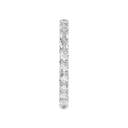 Genuine Spark Eternity Band In 925 Sterling Silver - Four