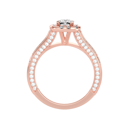 Gilded Solitaire Ring - Six
