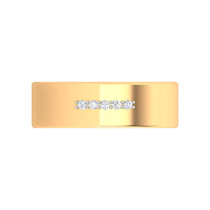 Glamours Broad Band Ring - Ten