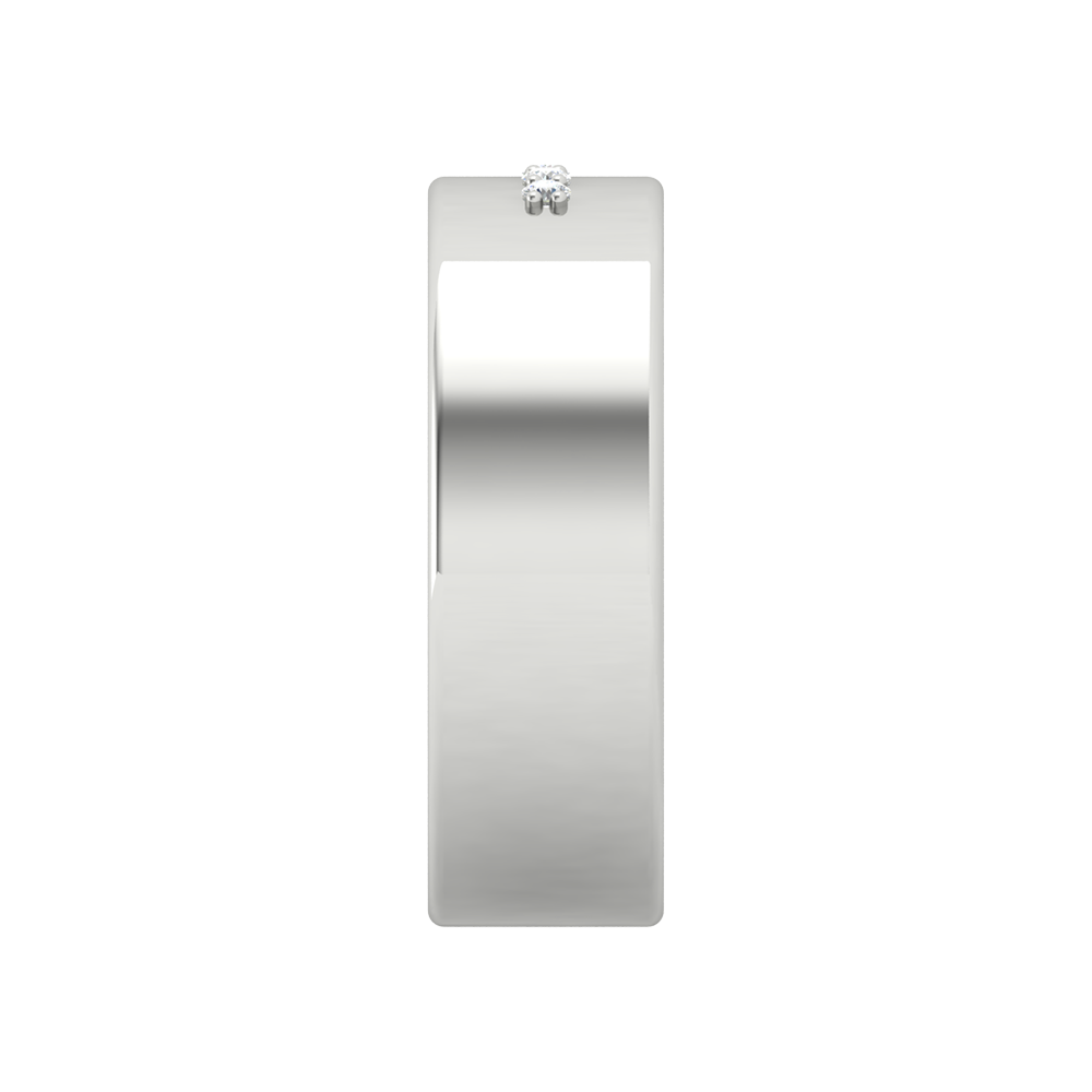 Glamours Broad Band Ring In 925 Sterling Silver - Seven
