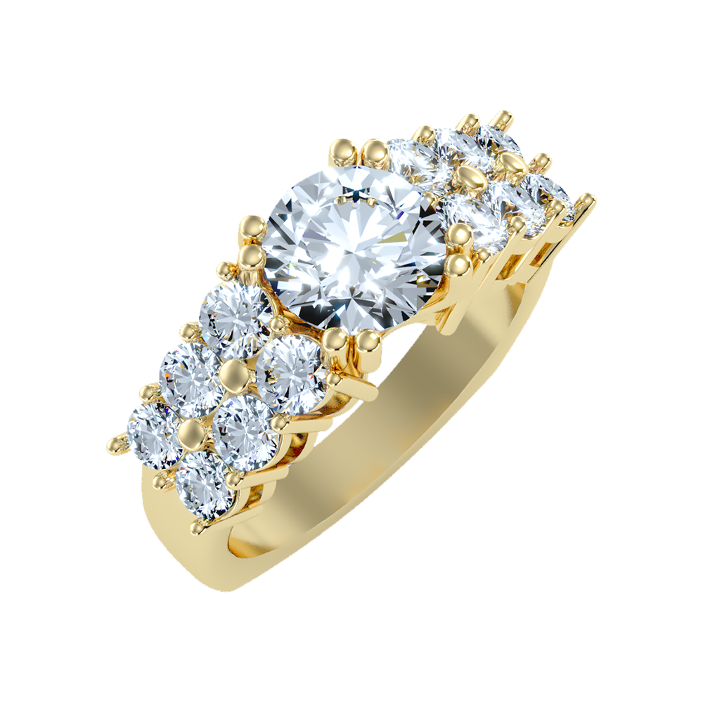 Glam Solitaire Ring - Ten
