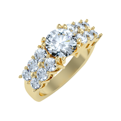 Glam Solitaire Ring - Ten