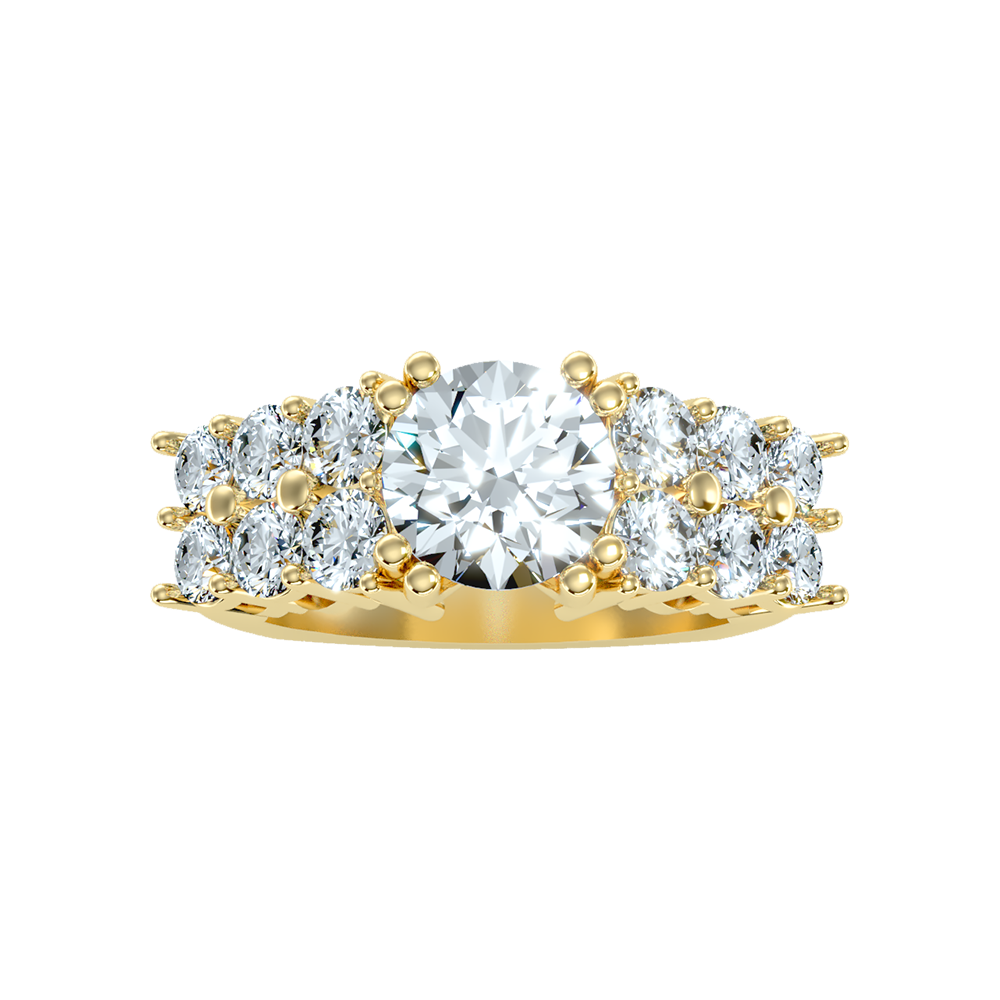 Glam Solitaire Ring In 925 Sterling Silver - Eleven