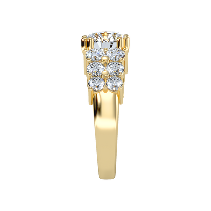 Glam Solitaire Ring In 925 Sterling Silver - Twelve